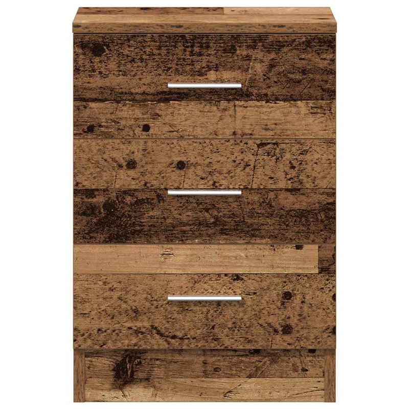vidaXL 2 db antik fa szerelt fa éjjeliszekrények 38x35x55 cm