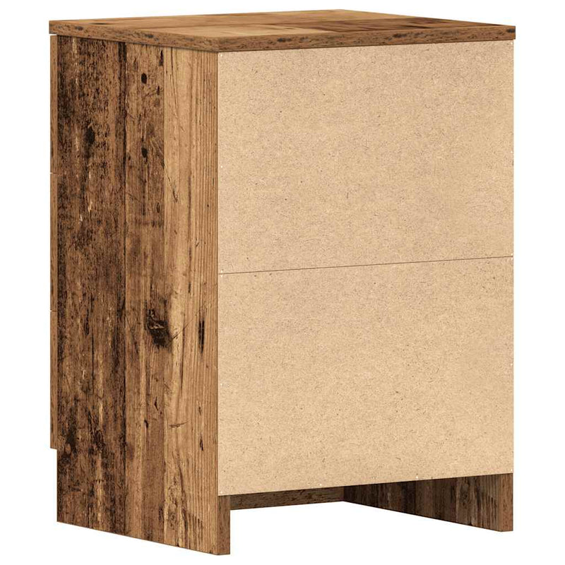 vidaXL 2 db antik fa szerelt fa éjjeliszekrények 38x35x55 cm