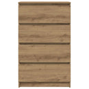 vidaXL kézműves tölgy színű szerelt fa tálalószekrény 60x35x98,5 cm