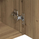 vidaXL kézműves tölgy színű szerelt fa tálalószekrény 88x30x70 cm