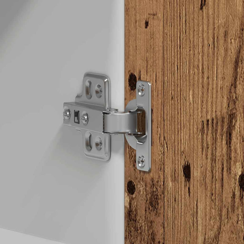 vidaXL “Lyon” antik fa színű szerelt fa konyhai fali szekrény