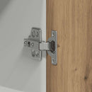 vidaXL “Lyon” kézműves tölgy szerelt fa konyhai fali szekrény