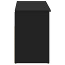 vidaXL fekete cipőpad 102 x 30,5 x 45 cm rétegelt fából