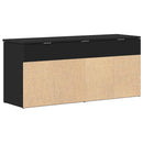 vidaXL fekete cipőpad 102 x 30,5 x 45 cm rétegelt fából