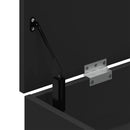vidaXL fekete cipőpad 102 x 30,5 x 45 cm rétegelt fából