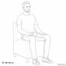 vidaXL moduláris kanapéegység karfa nélkül, világosszürke, szövetből készült, 55 cm