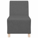 vidaXL moduláris kanapéegység karfa nélkül sötétszürke szövetből 55 cm