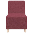 vidaXL moduláris kanapéegység karfa nélkül bordó színű, szövetből készült 55 cm