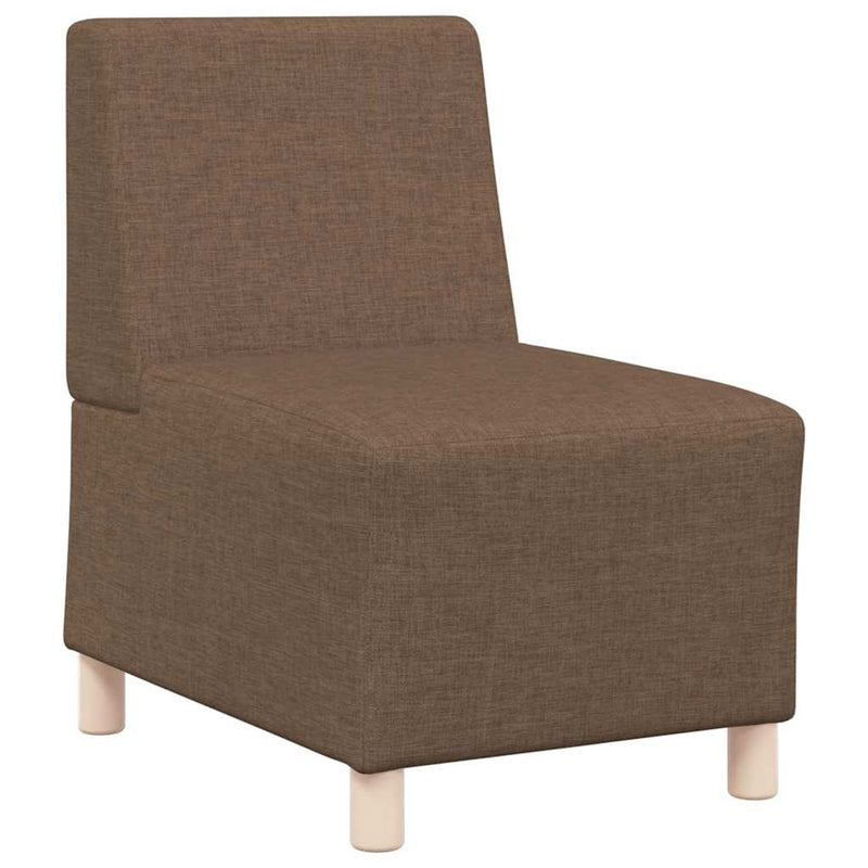 vidaXL moduláris kanapé karfa nélkül barna szövetből 55 cm