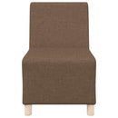 vidaXL moduláris kanapé karfa nélkül barna szövetből 55 cm