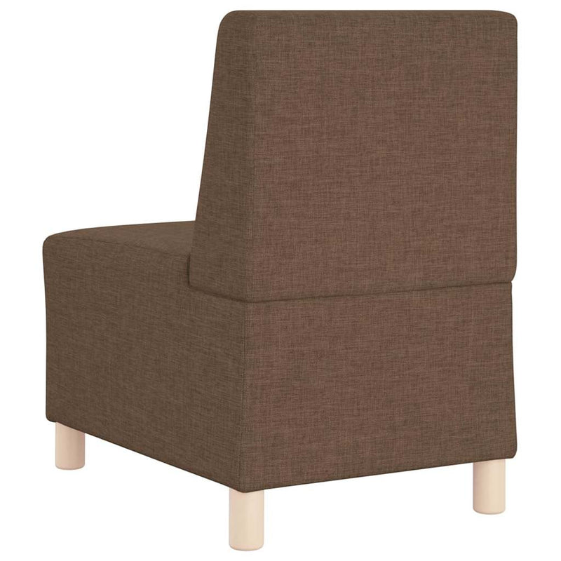 vidaXL moduláris kanapé karfa nélkül barna szövetből 55 cm