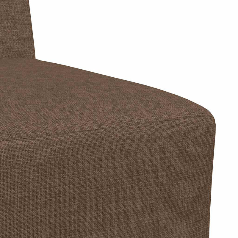 vidaXL moduláris kanapé karfa nélkül barna szövetből 55 cm