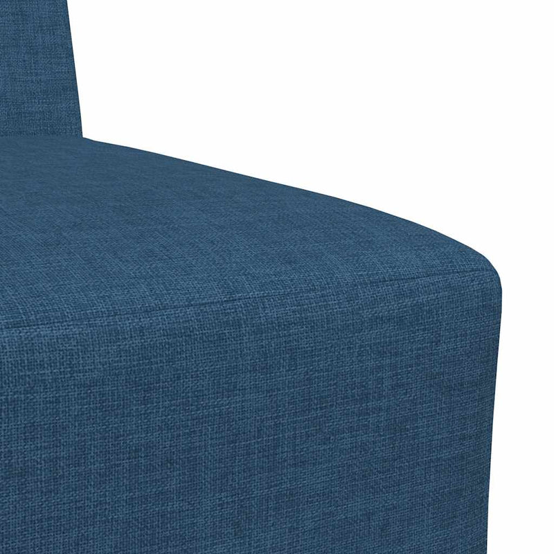 vidaXL moduláris kanapé karfa nélkül kék szövet 55 cm