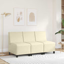 vidaXL Karfa Nélküli Modularis Kanapé Egység Krém 55 x 74 x 82 cm