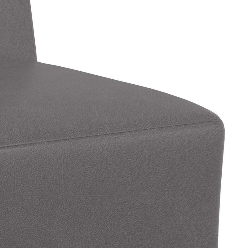 vidaXL szürke műbőr karfa nélküli kanapészék 55 cm