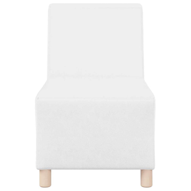 vidaXL fehér műbőr karfa nélküli kanapészék 55 cm