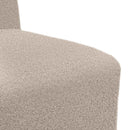 vidaXL moduláris kanapéegység karfa nélkül, világosszürke, göndör, gyapjúszerű szövetből, 55 cm