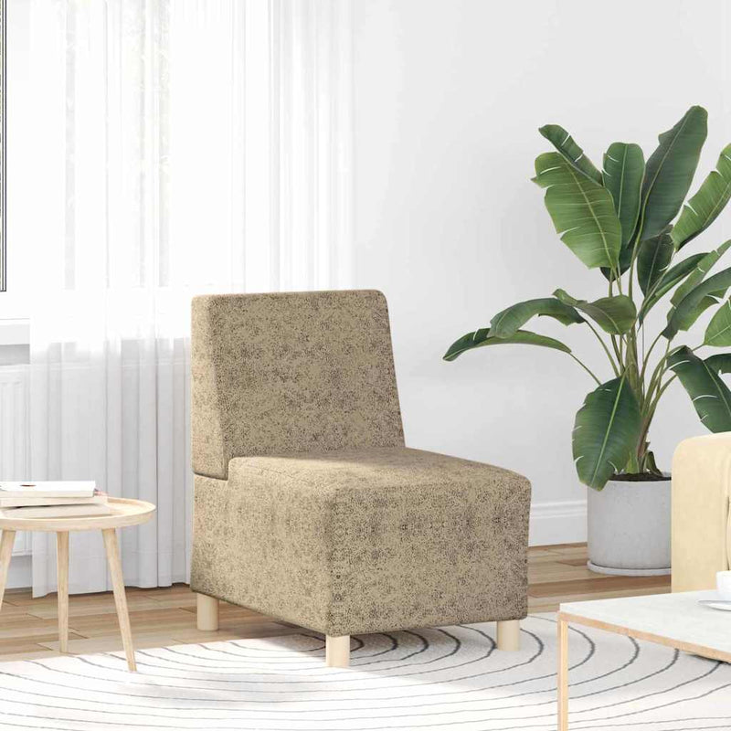 vidaXL világosszürke művelúr karfa nélküli kanapészék 55 cm