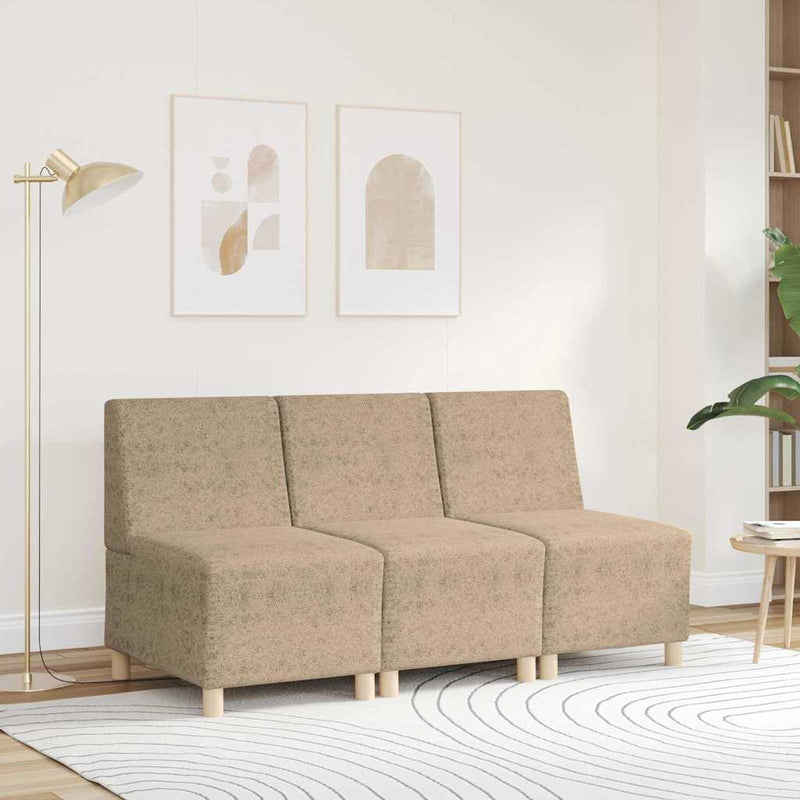 vidaXL világosszürke művelúr karfa nélküli kanapészék 55 cm