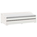 vidaXL fehér nappali ágy matrac nélkül IRUN 90x200 cm