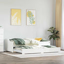 vidaXL fehér nappali ágy matrac nélkül IRUN 90x200 cm