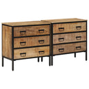 vidaXL 2 db tömör nyers mangófa tálalószekrény 70 x 35 x 70 cm