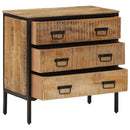 vidaXL 2 db tömör nyers mangófa tálalószekrény 70 x 35 x 70 cm