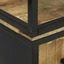 vidaXL Magasfiú Barna 70 x 35 x 180 cm Tömör mangófa