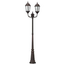vidaXL Kerti Világítás Bronz 68 x 20 x 235 cm Alumínium és üveg