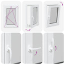 vidaXL "RISOR" pinceablak 50x75 cm, bukó-nyíló, DIN, bal oldali, fehér