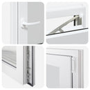 vidaXL "RISOR" pinceablak 50x75 cm, bukó-nyíló, DIN, bal oldali, fehér