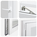 vidaXL fehér alagsori ablak RISOR 60x90 cm billenő-forgatható DIN bal