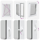 vidaXL "RISOR" pinceablak 60x100 cm, bukó-nyíló, DIN, bal oldali, fehér