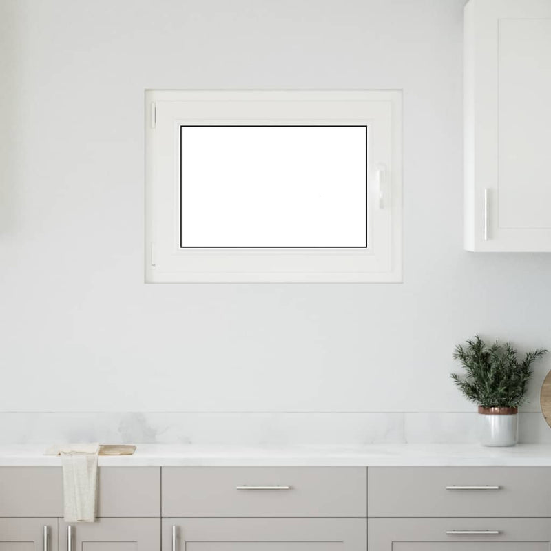 vidaXL "RISOR" pinceablak 80x50 cm, bukó-nyíló, DIN, bal oldali, fehér
