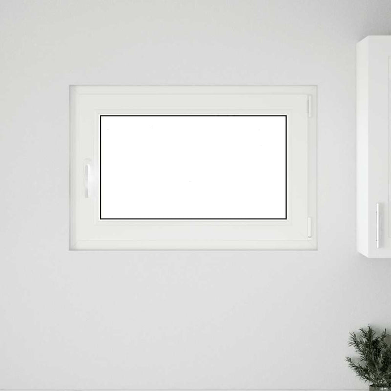 vidaXL "RISOR" pinceablak 90x50 cm, bukó-nyíló, DIN, jobb oldali, fehér