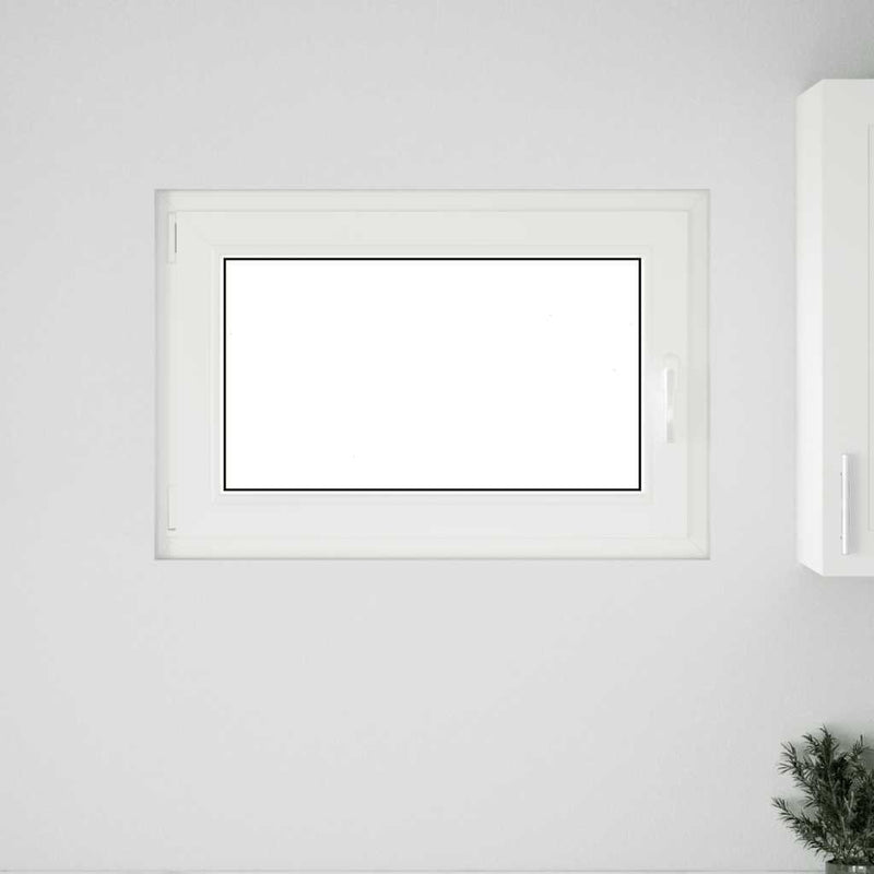 vidaXL "RISOR" pinceablak 90x50 cm, bukó-nyíló, DIN, bal oldali, fehér