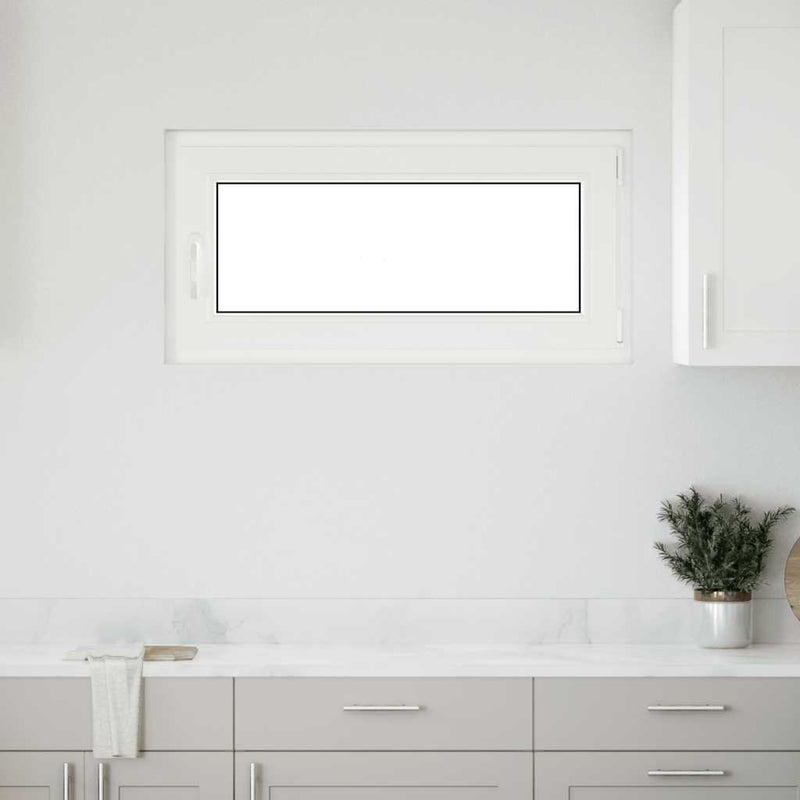 vidaXL "RISOR" pinceablak, 100x50 cm, bukó-nyíló, DIN, jobb oldali, fehér