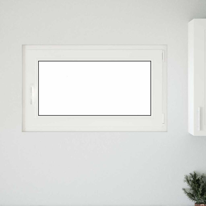 vidaXL "RISOR" pinceablak, 100x60 cm, bukó-nyíló, DIN, jobb oldali, fehér