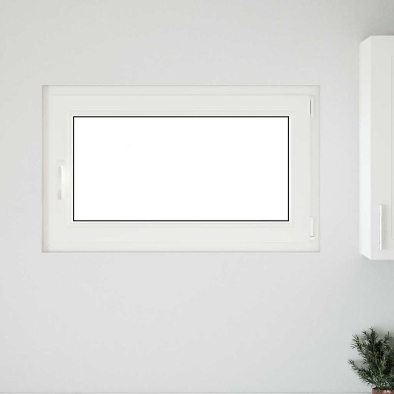 vidaXL "RISOR" pinceablak, 100x70 cm, bukó-nyíló, DIN, jobb oldali, fehér