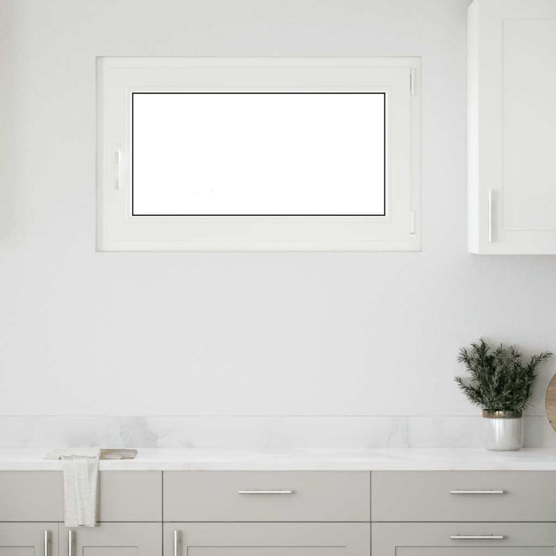 vidaXL "RISOR" pinceablak, 100x70 cm, bukó-nyíló, DIN, jobb oldali, fehér