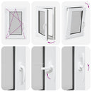 vidaXL "RISOR" pinceablak 50x75 cm, bukó-nyíló, DIN, bal oldali, fehér