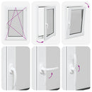 vidaXL "RISOR" pinceablak, 60x100 cm, bukó-nyíló, DIN, jobb oldali, fehér