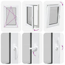 vidaXL "RISOR" pinceablak 60x100 cm, bukó-nyíló, DIN, bal oldali, fehér