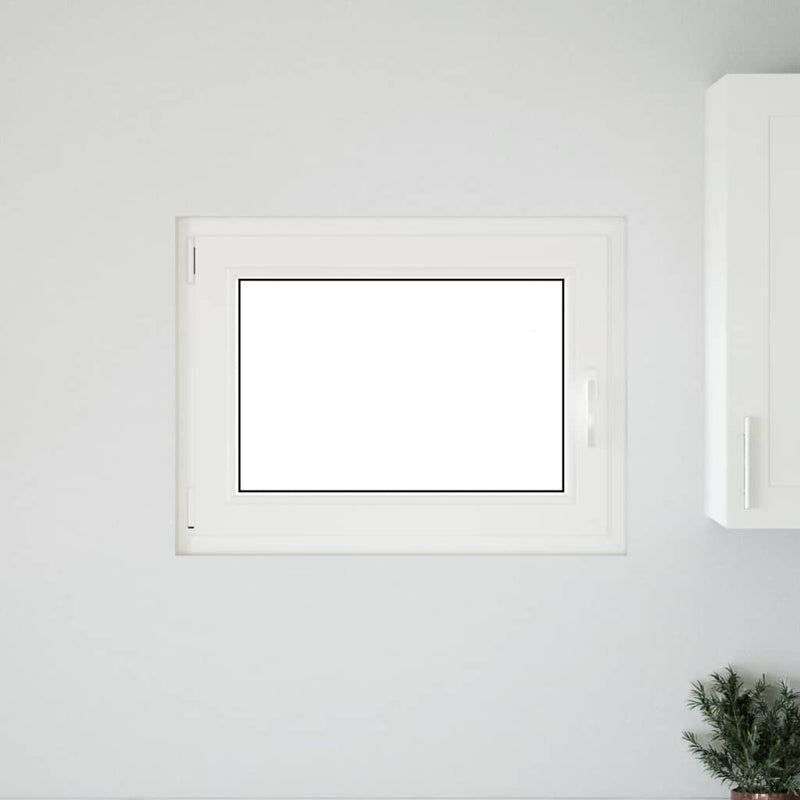 vidaXL "RISOR" pinceablak 80x50 cm, bukó-nyíló, DIN, bal oldali, fehér