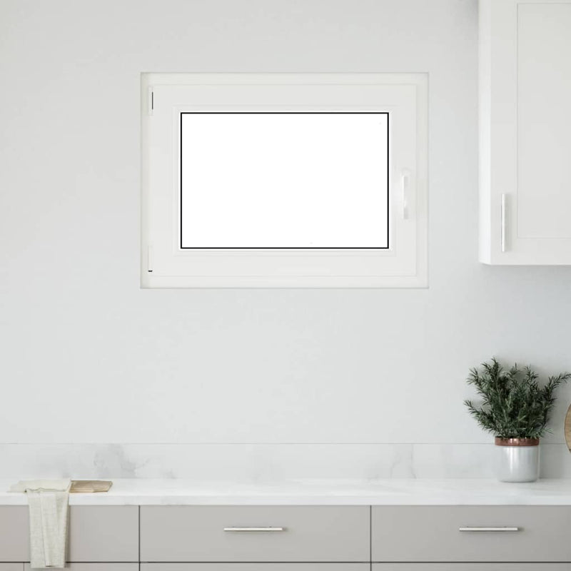 vidaXL "RISOR" pinceablak 80x60 cm, bukó-nyíló, DIN, bal oldali, fehér