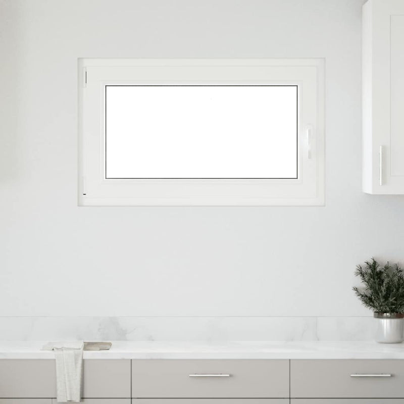 vidaXL "RISOR" pinceablak, 100x50 cm, bukó-nyíló, DIN, bal oldali, fehér