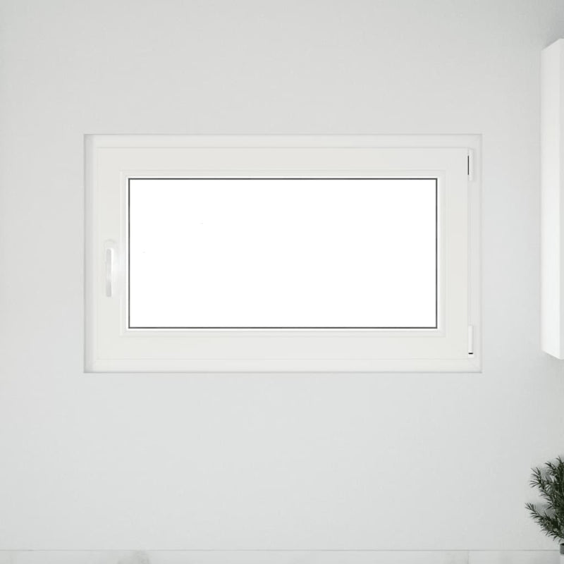 vidaXL "RISOR" pinceablak, 100x60 cm, bukó-nyíló, DIN, jobb oldali, fehér