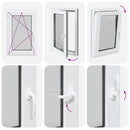 vidaXL alagsori ablak RISOR 60x90 cm billenő-forgatható DIN bal