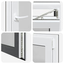 vidaXL "RISOR" pinceablak 60x100 cm, bukó-nyíló, DIN, jobb oldali, antracit