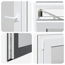 vidaXL "RISOR" pinceablak 60x100 cm, bukó-nyíló, DIN, bal oldali, antracit